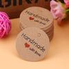100pcs Round Shape Gift Tags With String Kraft Paper Tags Handmade Hang Label  Home Made Crafts