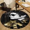 Covor rotund cu model Michael Jackson, Covoraș de interior/exterior, pentru picnic, sală de jocuri, dormitor, birou, sufragerie, Covor pentru decorarea casei, Cadou de ziua de naștere