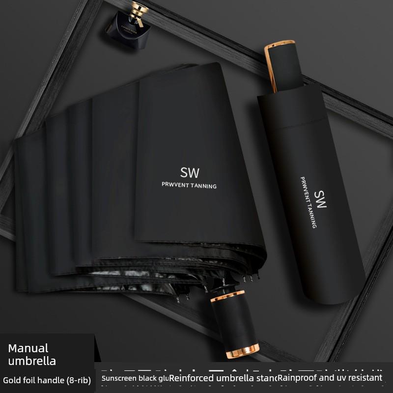 Fully Automatic Large Umbrella for Men and Women, Dual-Use for Sun and Rain, Sunshade Umbrella, Uv Protection, with Logo Printing