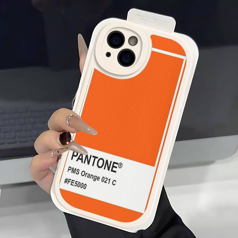 

Чехол для телефона Pantone Candy Color для iPhone 16 15 14 13 12 11 Pro Max Plus Кожаный Ударопрочный Чехол iPhone 15pro max