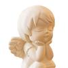 Mini Estatua de Ángel Guardián Impresa en 3D Terapia de Curación Pura Decoración de Escritorio para el Hogar Figura Blanca Suave Escultura Artística Regalo