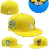 LA Dodgers Baseball Cap Unisex Embroidered Flat Brim Hip Hop All Sizes