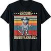 Werde unregierbar Cowboy Katze Lustige Katzenliebhaber Meme T-Shirt