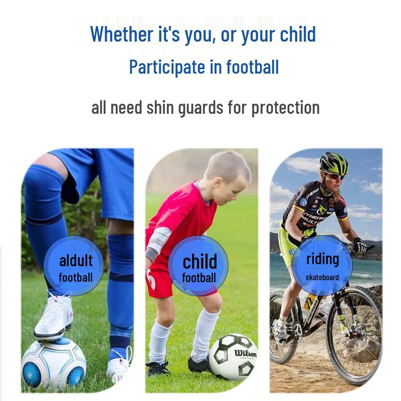 Professional Adult Shin Guards with Ankle Protection and Honeycomb Calf Inserts for Football, Kids Knee Pads Included