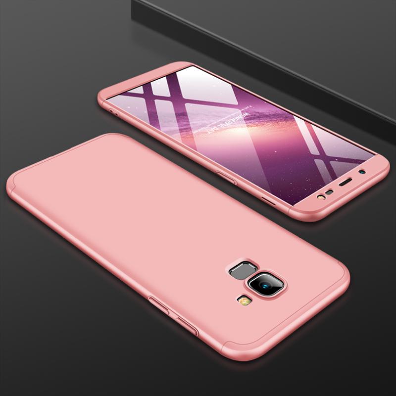 Pro Samsung J6 2018/na 6 Ultra tenké 360 stupňů protiskluzové nárazuvzdorné plně ochranné pouzdro
