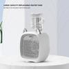 1200mAh Desk Misting Fan USB Rechargeable Water Cooling Fan Adjustable Grid Desktop Air Cooler Replaceable Water Tank Indoor Use