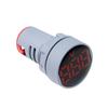 AC30-500V Voltmeter Square / Round Panel LED Digital Display Volt Meter AC 220V 22mm Opening Diameter Mini Voltage Tester Gauge
