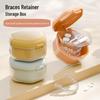 Portable Dental Retainer Box - Invisible Braces and Denture Storage & Cleaning Case