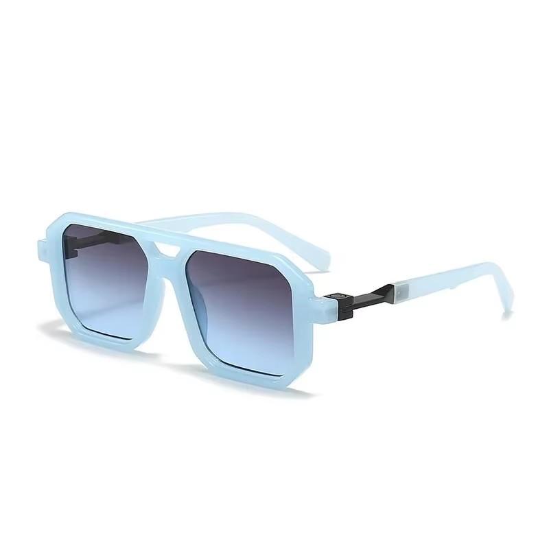 Xiaomi Retro Square Double Beam Sunglasses,Unisex European American Eyewear,Trendy Decorative Sunglasses UV400 Men Women Outdoor
