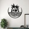 Surfen Metall Wandkunst Dynamische Surfbrett Statue Wandbild Sommer Strandparty Heimdekoration Geschenk