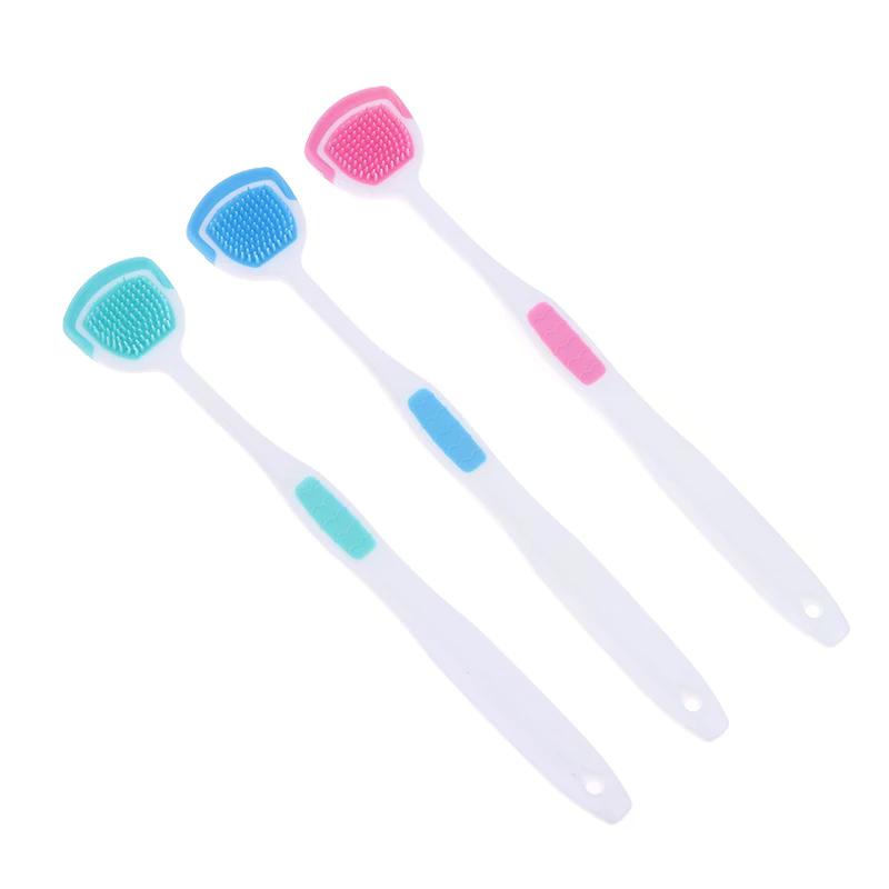 5Pcs Soft Silicone Tongue Scraper Oral Cleaner Brush Fresh Breath Hygiene Care Tools Toothbrush Mouth Cleaning Scraping