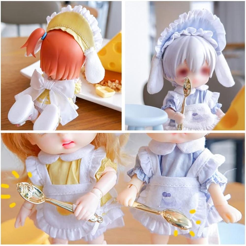 Highawk Obitsu 11 Ob11 Obitsu Doll 11cm Body Doll Costume Kimono Toy Obitsu Body Maid Nendoroid 6 Piece Set  Yellow  Yellow