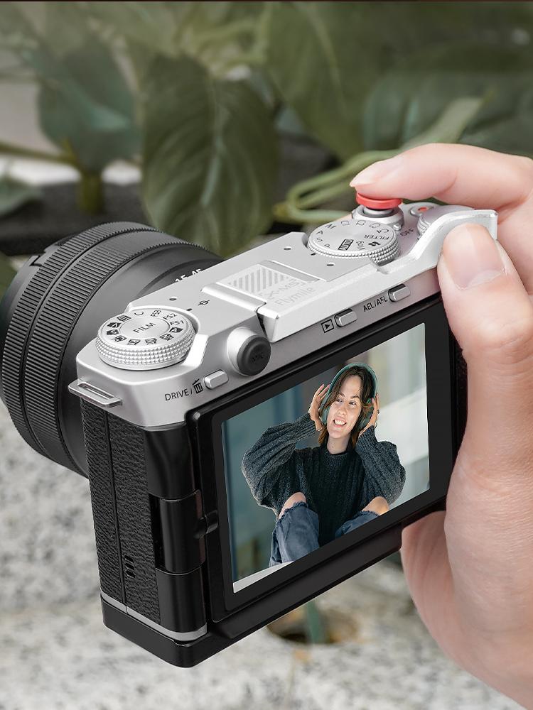 Thumb Grip Hot Shoe Cover Camera Thumb Rest Aluminum Alloy Metal Thumb Up Grip for Fujifilm X-M5 Camera