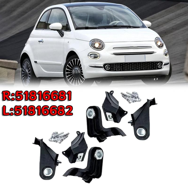 Kit Riparazione Faro Auto Supporto Porta Faro Per Fiat 500 2007 2008 2009 2010 2011 2012 2013 2014 2015 51816681/ 51816682