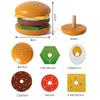 Hamburger Wooden Simulation Sandwich Set Food Assembly Paired With Children Toys