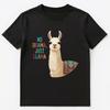 No Drama Just Llama Fun Motivational Design Unisex T-Shirt