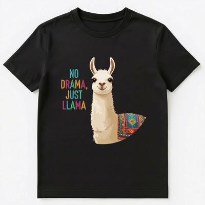 Kein Drama Nur Lama Spaß Motivierendes Design Unisex T-Shirt