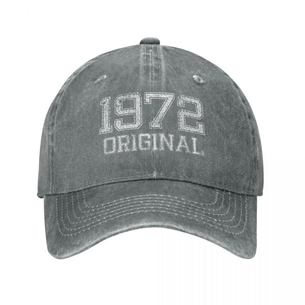 Made In 1972 Original Vintage Unisex Style Baseball Cap Dad Father 50 Years Old Distressed Cotton Caps Hat Snapback Hat