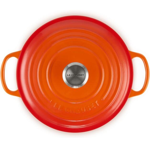 Чугунная жаровня Le Creuset Signature круглая 20 см духовка красная 2,4 л (21177200902430)