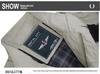 Giacca a vento da uomo taglie forti slim fit di media lunghezza 2026 - Trench casual in cotone per primavera/autunno