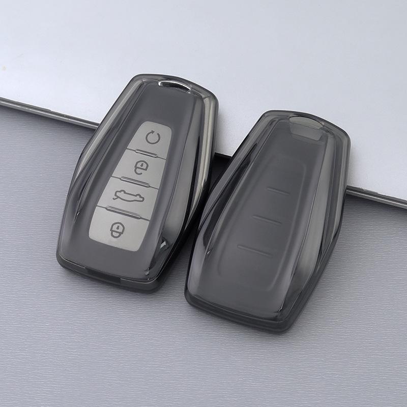

Transparent Car Key Cover for Geely Models: Emgrand, Xingyue, Boyue, Xingrui, Bin Yue, Binrui, Borui. PE Bag Packaging