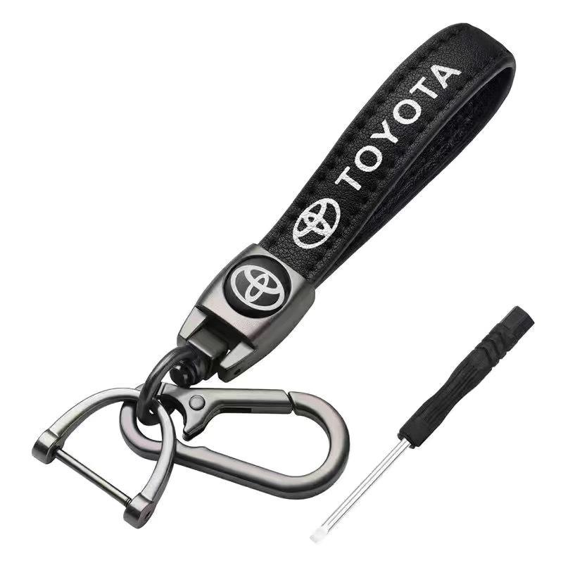 

Car Keychain Emblem Style Lanyard Gift Auto Accessory For Toyota TRD Corolla CHR Yaris Auris Rav4 Hilux Prius Avalon CROWN REIZ