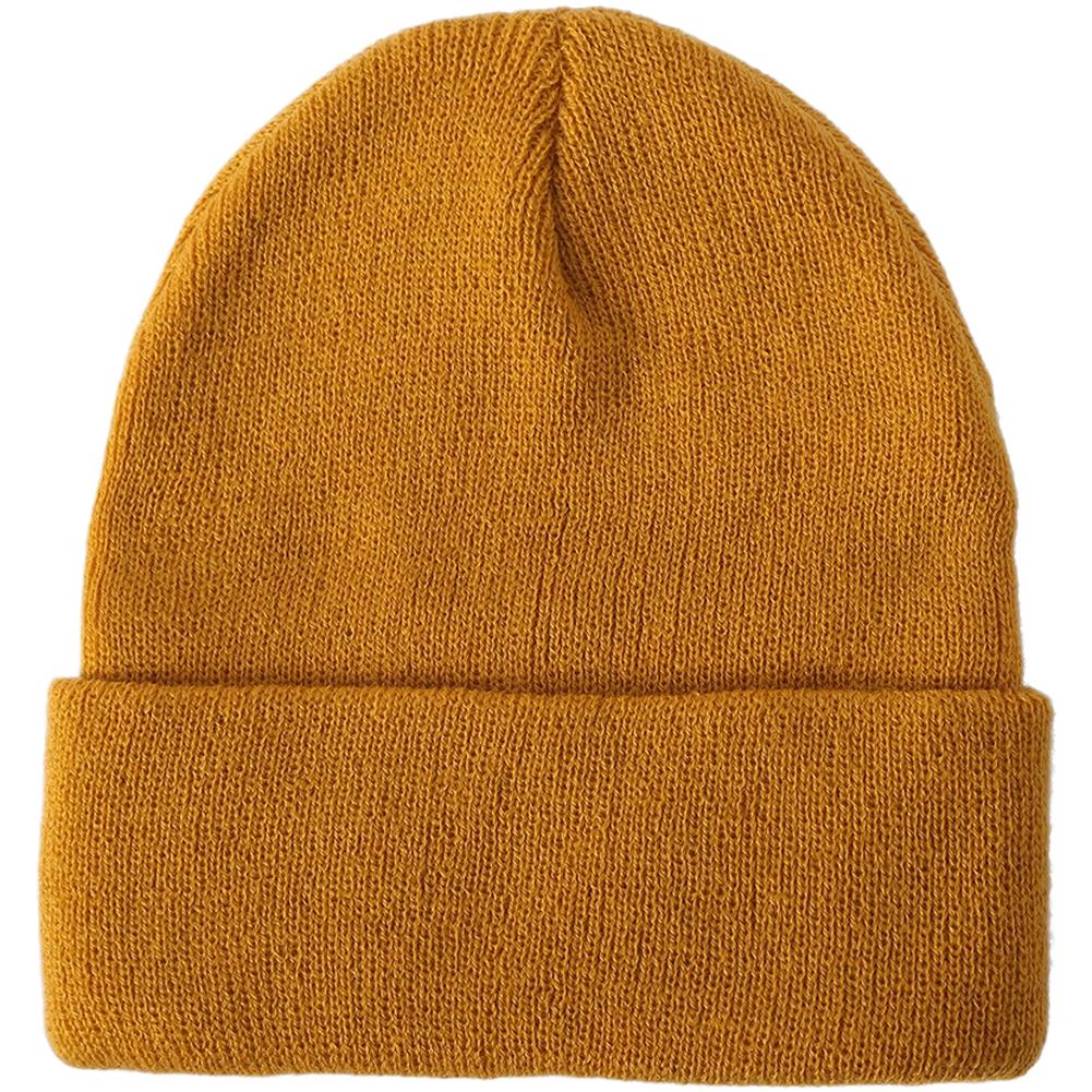 Breathable Fabric Fluorescent Colors Knitted Beanie Winter Dome Hat