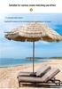 Imitation Thatch Outdoor Sunshade Umbrella - Garden, Courtyard, and Photography Decor Prop