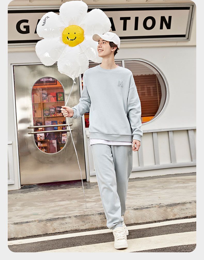 Kappa Sports Set New Men's and Women's Velvet Casual Hoodies and Pants