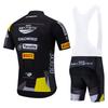 Mens Cycling Jersey Bib Shorts Set Quick-Dry Breathable Bike Wear
