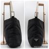 PRADA Metal Handle Handbag Semi One Shoulder Bag Hobo Archive Y2K Triangle Logo Plate