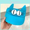 Cartoon Cat Ears Summer Sun Hat With Short Brim For Teens And Girls