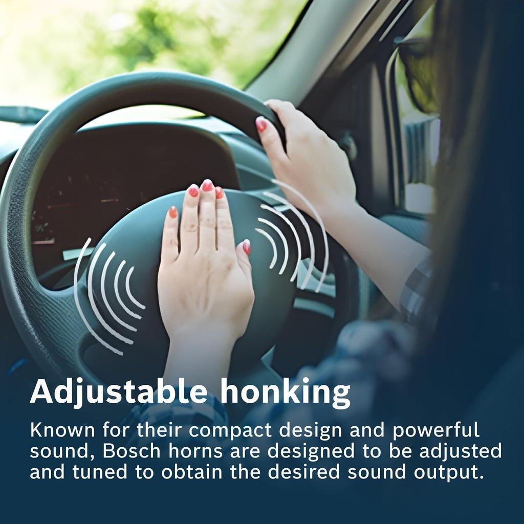 Symphony Horn F002H10028 - Set of 2 Dual Tone Car Horns - 12V, 420/500 Hz, 105-118 dB - Universally Compatible