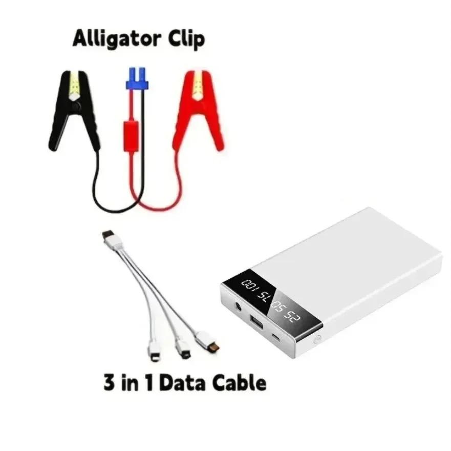 Starthilfe 600A Autobatterieladegerät für Auto Powerbank Booster 12V Starthilfegerät Benzin Diesel Auto Starthilfe Powerbank