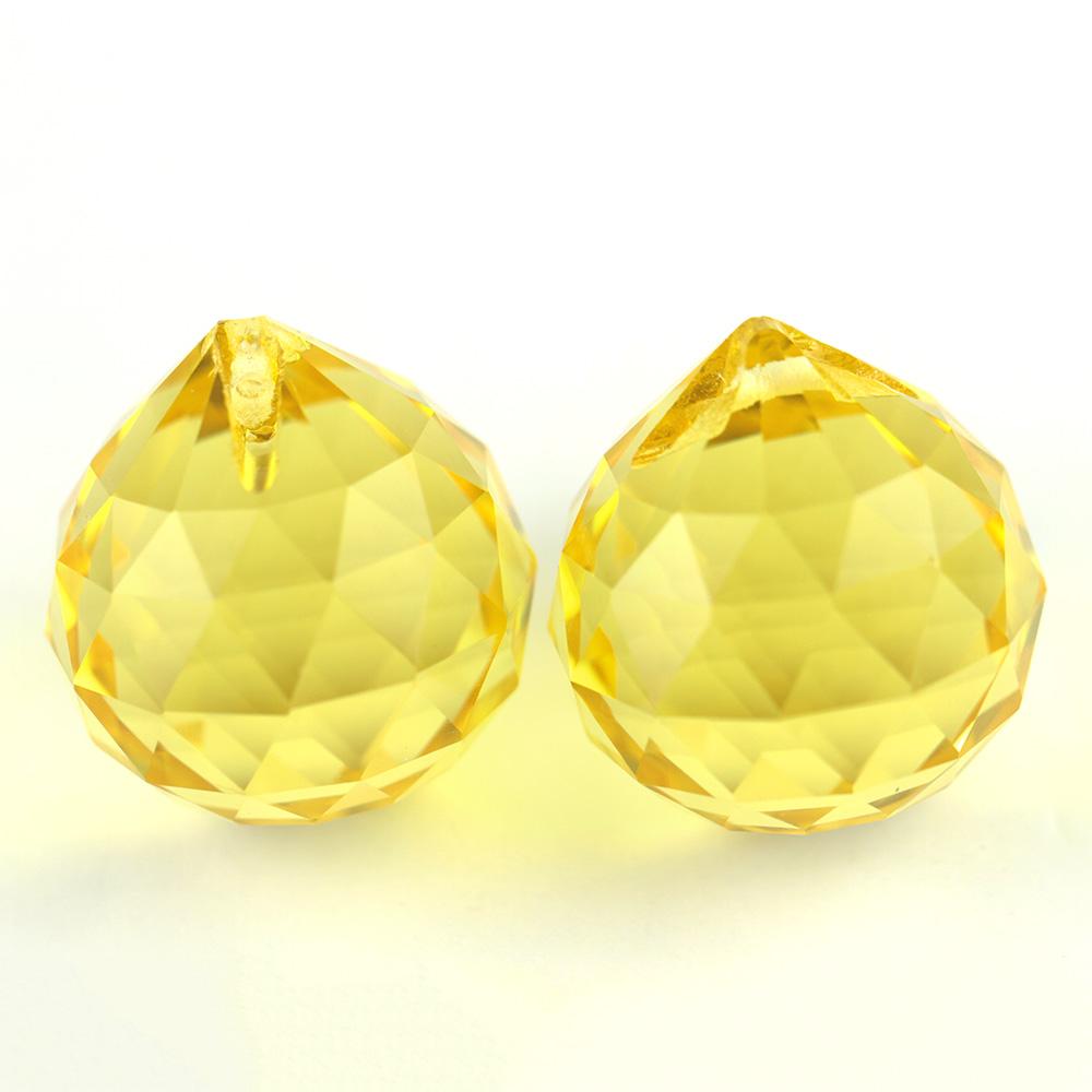 Boules suspendues en cristal K9 de différentes couleurs 15 mm/20 mm/30 mm/40 mm Prismes en verre Boules facettées Feng Shui Décoration d'arbre de mariage de fête d'hôtel