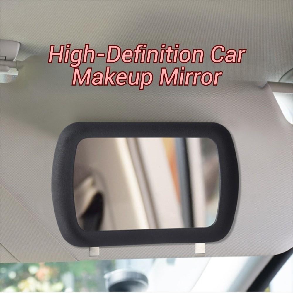 Bling Car Visor Decoration Mirror Crystal Sunshade Rear View Cosmetic Mirror  Travel