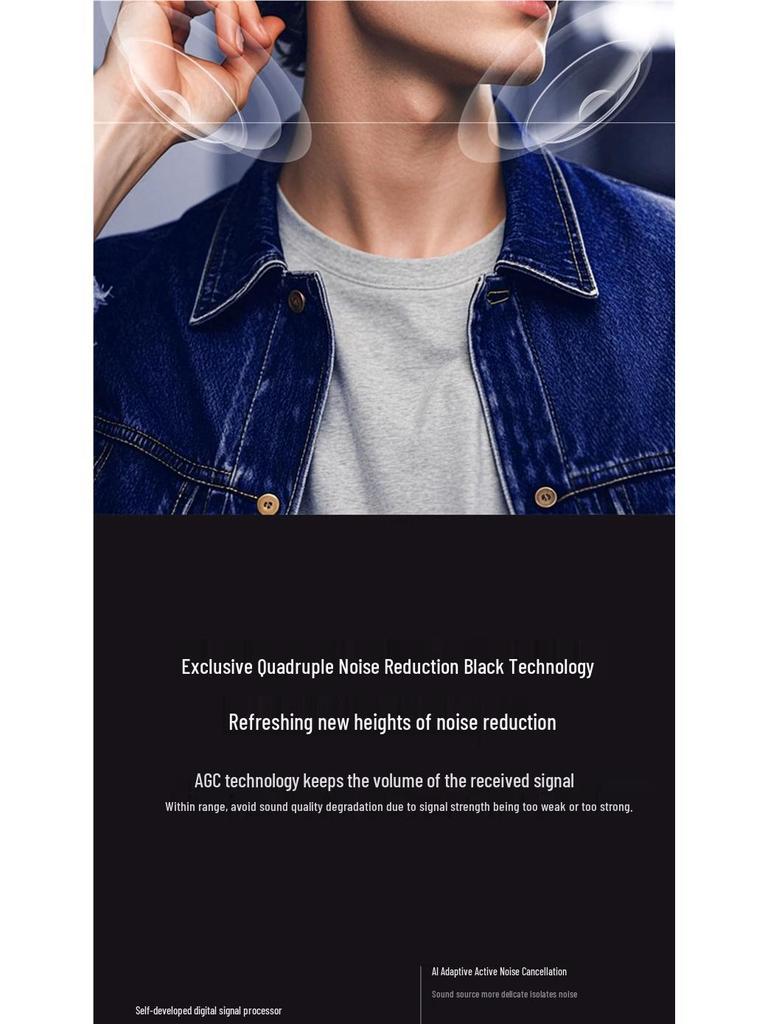 2025 Authentic Wireless Bluetooth Noise-Cancelling In-Ear Earphones with Long Battery and High Sound Quality