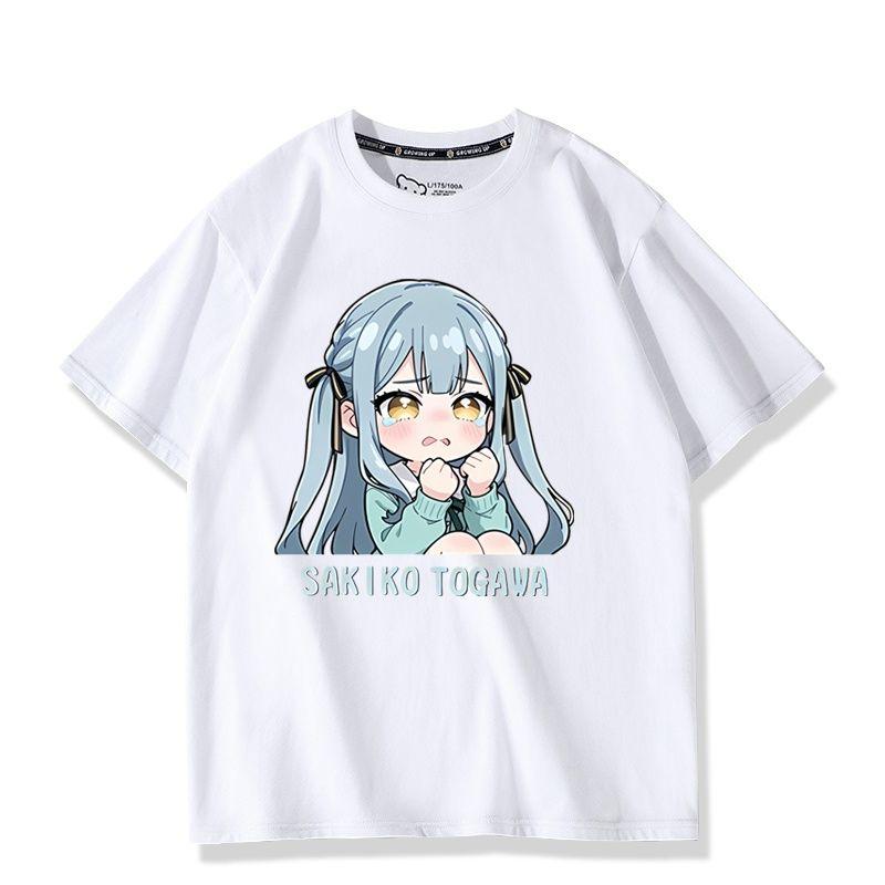 Anime BanG Dream Sakiko Togawa Print Tshirt Kawaii Summer Tee Short Sleeve Tops for Unisex Women Summer Clothes Womens Tshirts