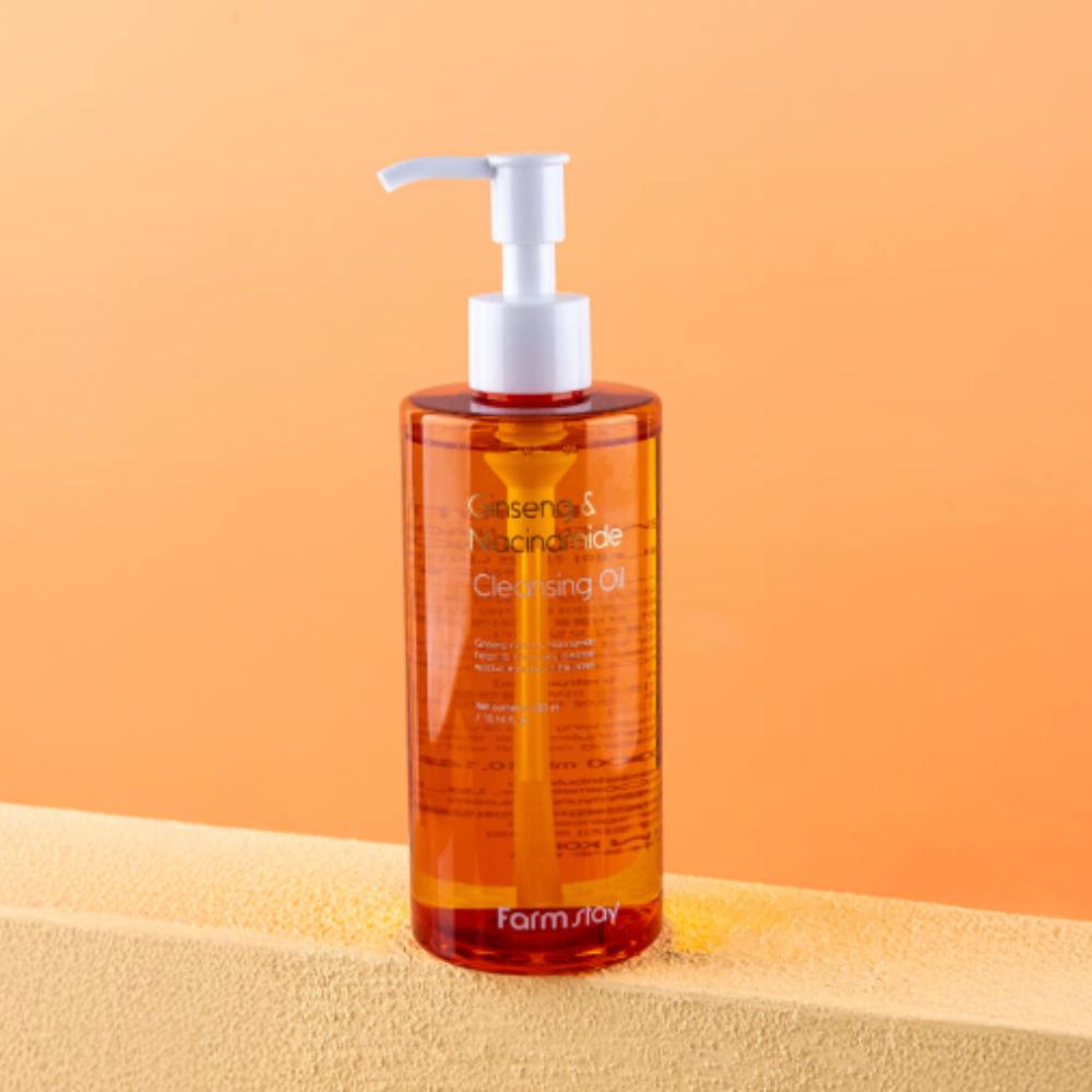 

Farmstay Ginseng & Niacinamide Очищающее масло 300 мл – Глубокое удаление макияжа и увлажняющее очищающее средство