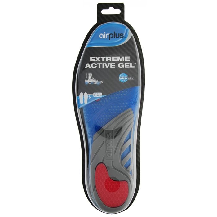 Semelles - AIRPLUS - Extreme Active Gel - Confort Supérieur - Antichoc - Stabilité Renforcée