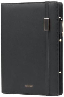RIHUA A5 Planner, 6-Ring A5 Refills, Business Planner, Card Storage, Binder, Schedule Book, Loose-Leaf Notebook, Office Supplies (Black)