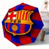 Fc Barcelona Crest Design Of Automatic Opening And Closing Folding Umbrella Compact Travel Umbrella With Button Operation Suitable For Commuting