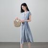 SOFSIL Women's Silk Blend V-Neck Midi Dress