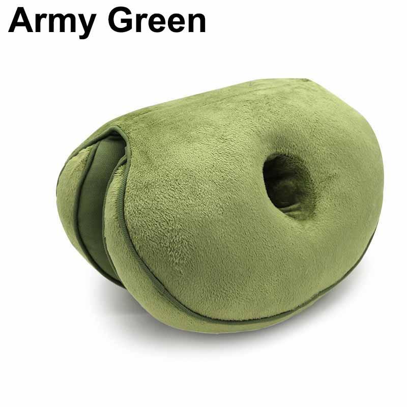 New Dual Comfort Orthopedic Cushion Pelvis Pillow Lift Hips Up Seat Cushion Multifunction Plush Cushion Latex Granules Memory Foam Folding Pad