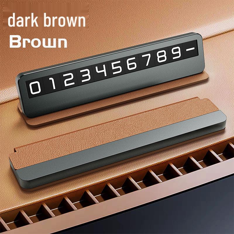 

High-End Vehicle-Mounted Temporary Parking Number Plate with Flip Cover