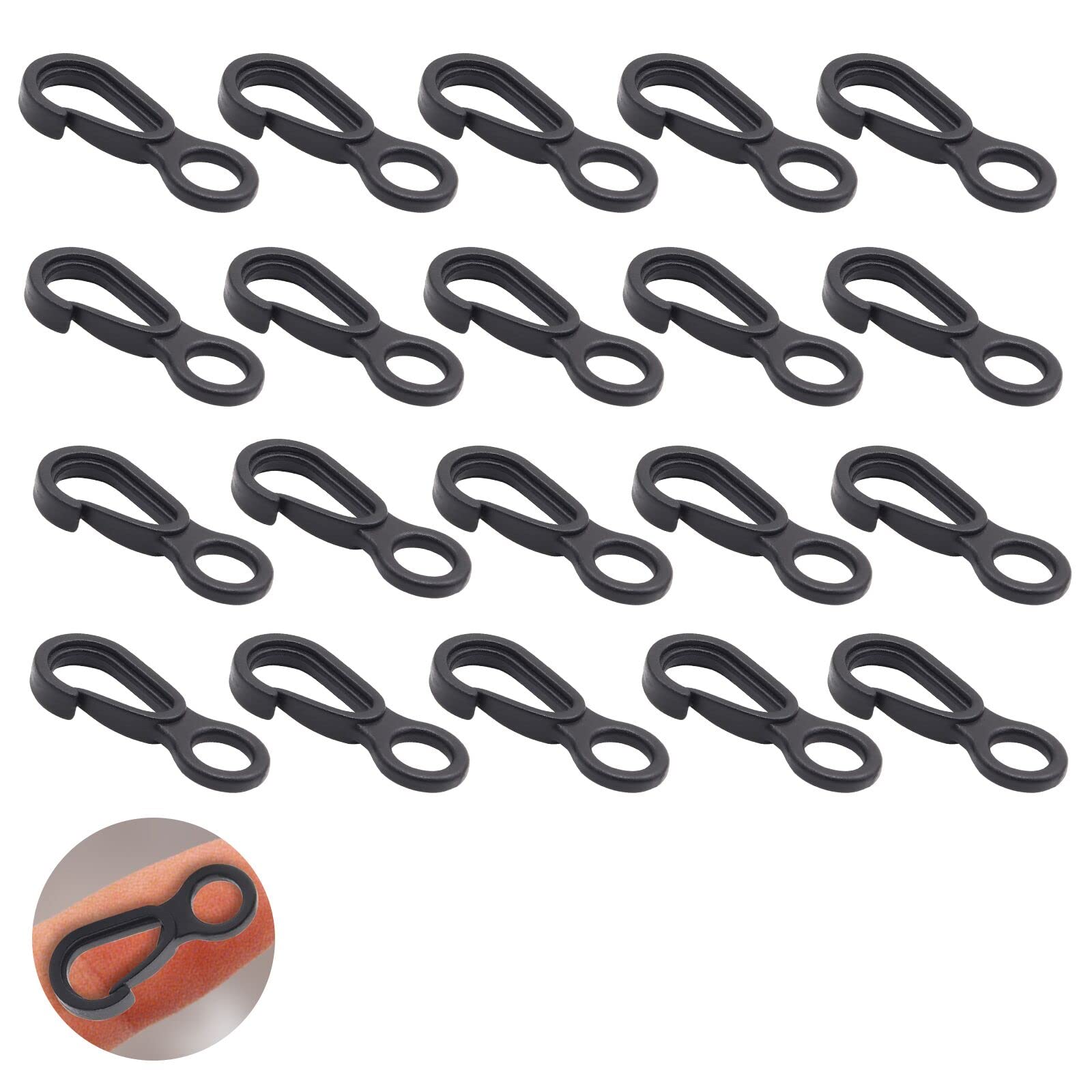 Ygmylandbb Mini Carabiner Clip Ultra Small Spring Snap Hook Plastic