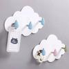 Cartoon Non Punching Hook Bath Ball Storage Storage Rack Self Adhesive Hooks Children's Room