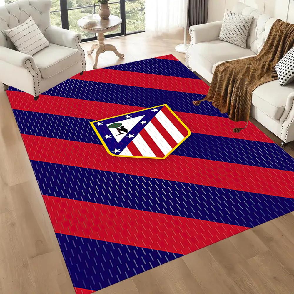 Atletico Madrid Area Rug Suitable For Hallway Bedrooms Decorate Room Playrooms Antislip Carpet Anime Office Decor