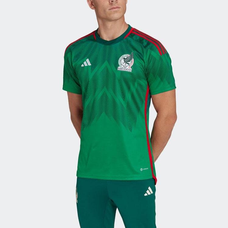 adidas Mexico Soccer Jerseys Men's Green Moderate Straight Fit HD6899-