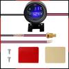 2 In 1 12V 24V Round Led Digital Car Truck Water Temp Gauge Temperature Sensor Temperatura Moto + Voltmeter Voltage Meter